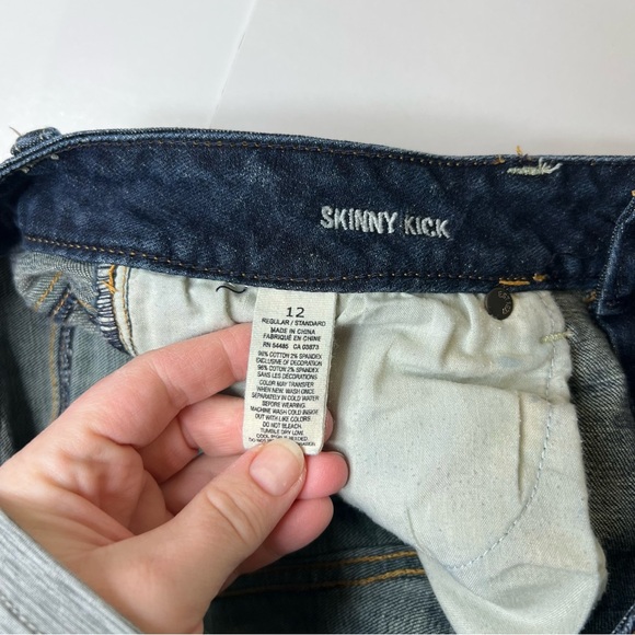 2012 Size 12 American Eagle Skinny Kick Jean 12 stretch - Picture 4 of 16